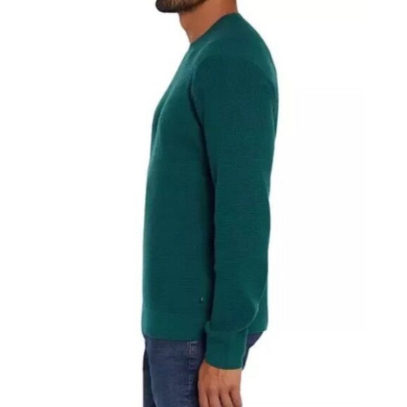 GAP Men's Textured Sweater Size S Small Sea Moss Green Pullover Casual Warm - Picture 3 of 13